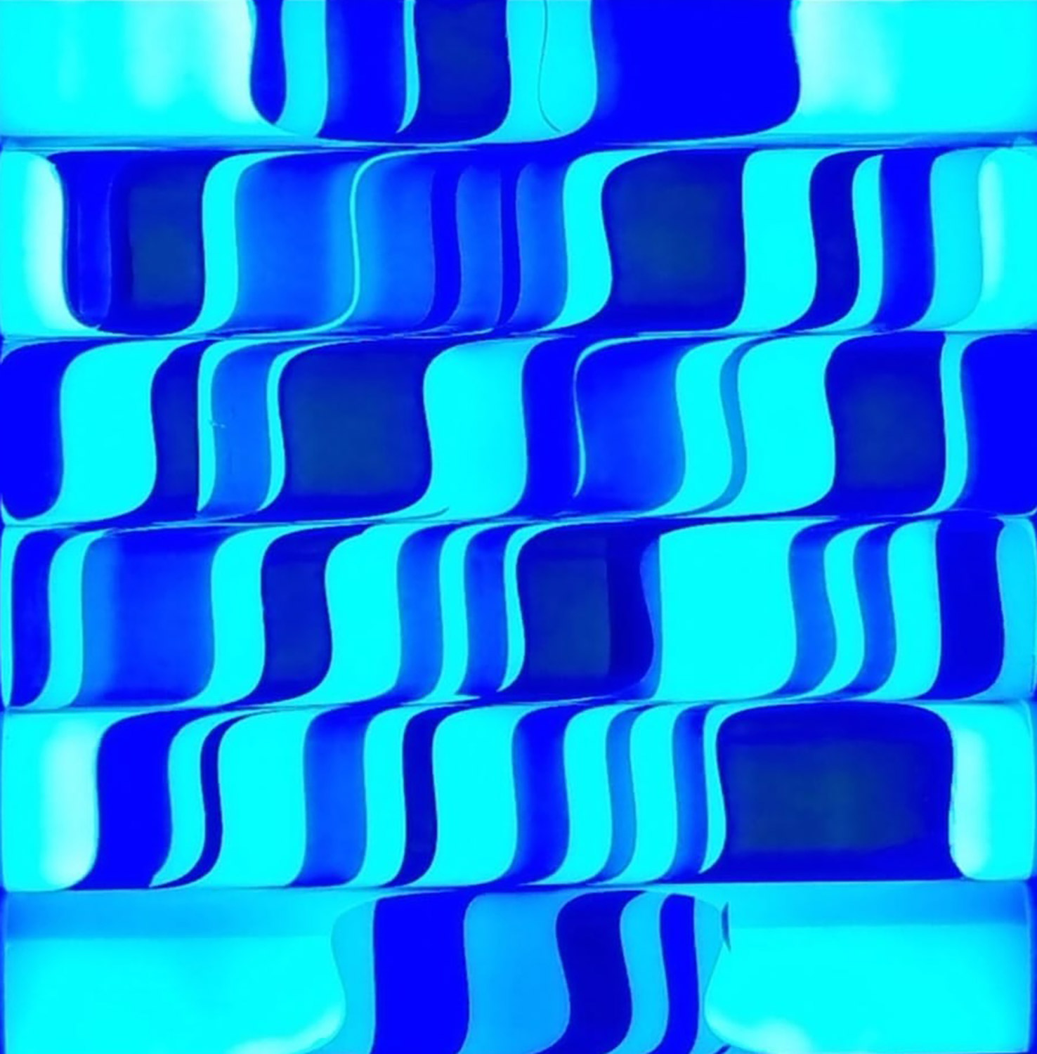 Azul (Arte cinético óptico) Blue (Optical Kinetic Art)