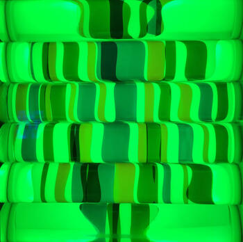 Verde Arte Cinético óptico - Green (optical kinetic art)